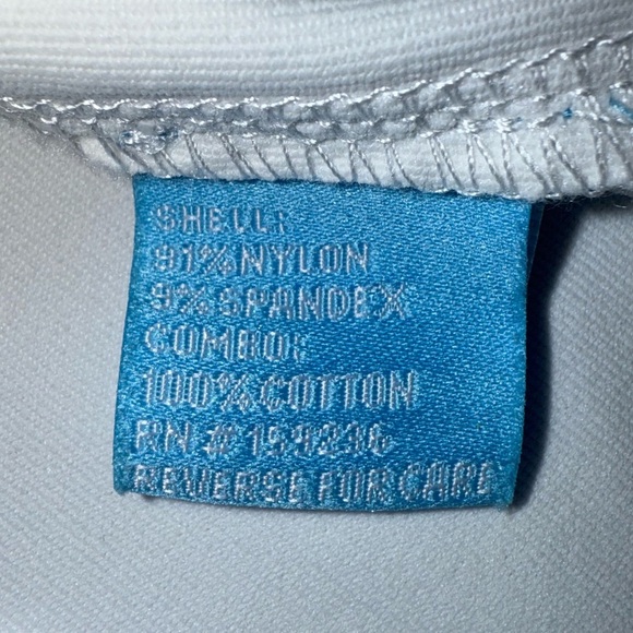 J. McLaughlin Women’s Ruffle Neck Sleeveless Nylon/Spandex White Top Med - Picture 5 of 5